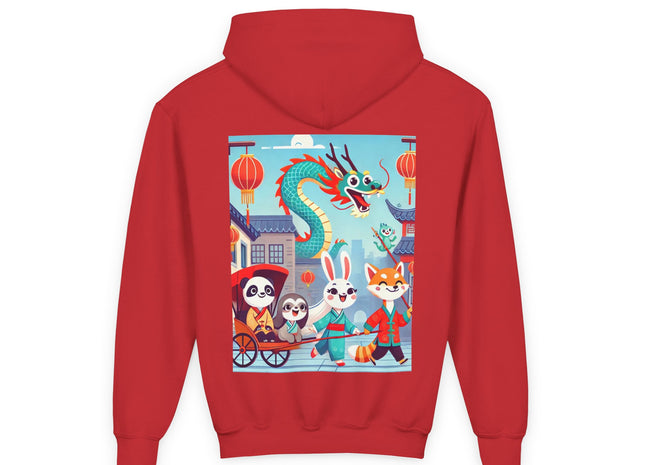 The Little Dragon and Friends Youth Heavy Blend Hooded Sweatshirt