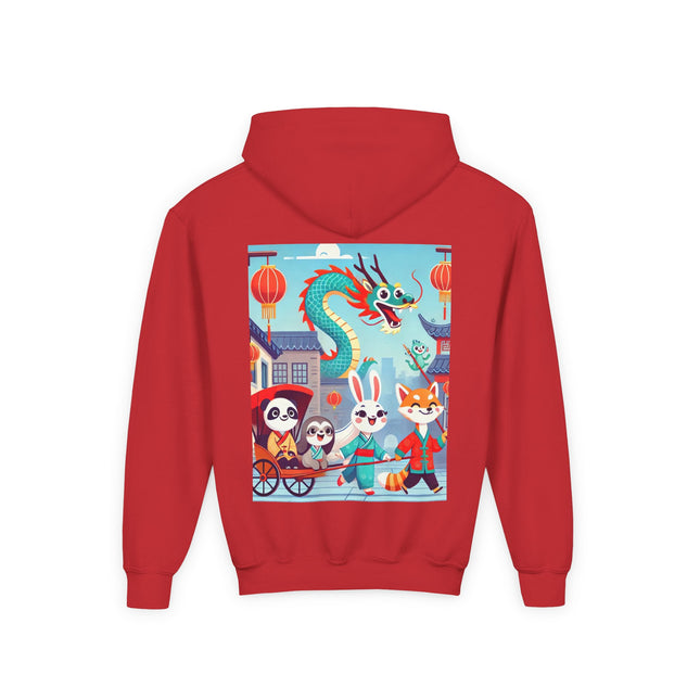 The Little Dragon and Friends Youth Hooded Sweatshirt – Friendship, Adventure & Storybook Charm
