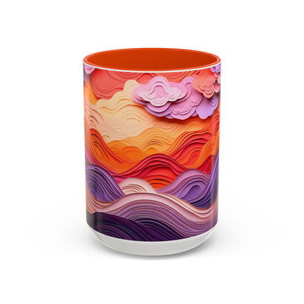 Dramatic Sunset Sky Colorful Mugs (11oz, 15oz)