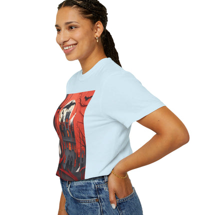 Halloween Night Scene Unisex Garment-Dyed T-shirt