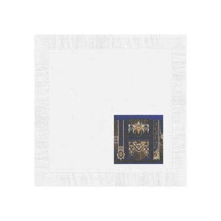 La décoration moderne dans le textile Pl. 4 by Gaston Charlet White Coined Napkins