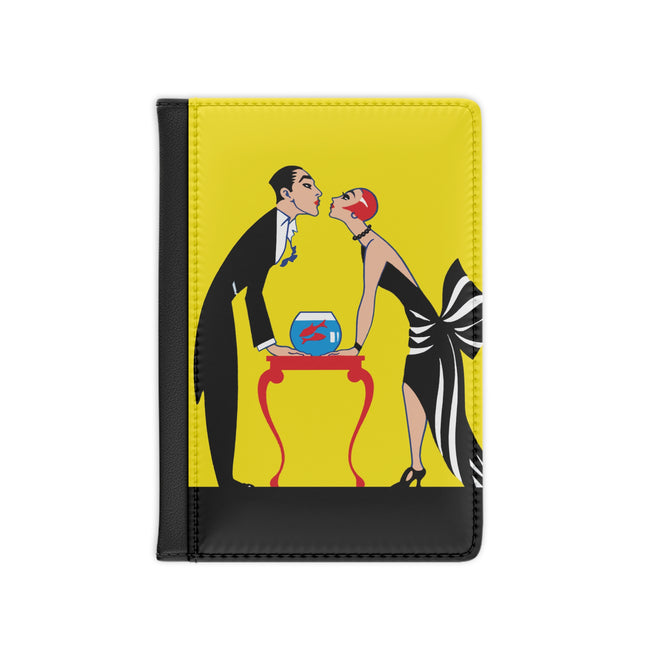 A Moment of Elegance: A Passionate Embrace Amidst Golden Splendor Passport Cover