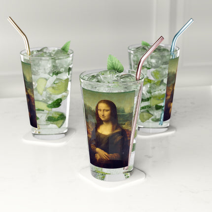 Mona Lisa by Leonardo da Vinci Glass, 16oz