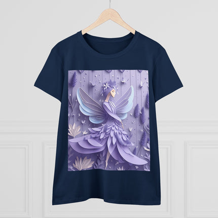 Lavender Fairy Women's Midweight Cotton Tee