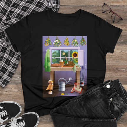 A Gardener's Haven Women's Midweight Cotton Tee