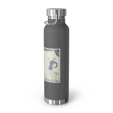 Visez au coeur, belles dames! by George Barbier Copper Vacuum Insulated Bottle, 22oz