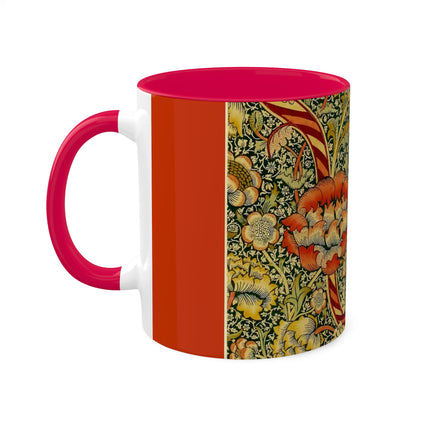 Chintz the Wandle Design by William Morris Colorful Mugs, 11oz