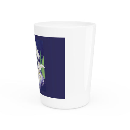 Irises by Kogyo Tsukioka Ceramic Shot Glass