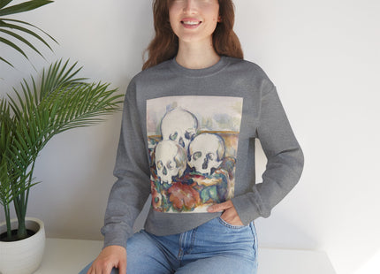 The Three Skulls by Paul Cézanne Unisex Heavy Blend™ Crewneck Sweatshirt