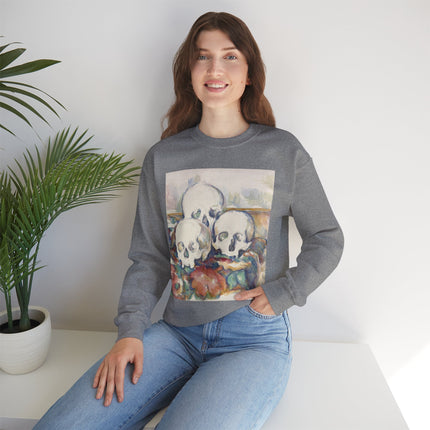 The Three Skulls by Paul Cézanne Unisex Heavy Blend™ Crewneck Sweatshirt
