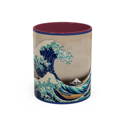 The Great Wave off Kanagawa by Katsushika Hokusai Colorful Mugs (11oz, 15oz)