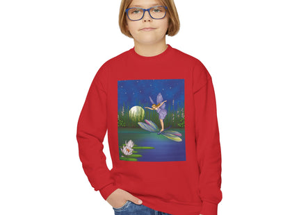 Fairy on a Dragonfly Youth Crewneck Sweatshirt