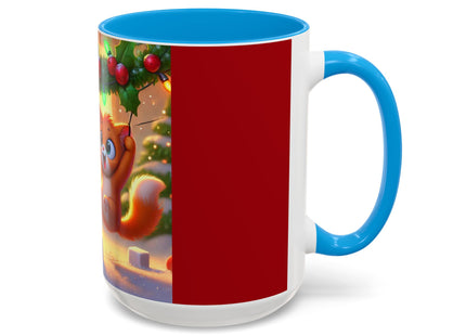 Naughty or Nice Kitten Christmas Colorful Mugs (11oz, 15oz)