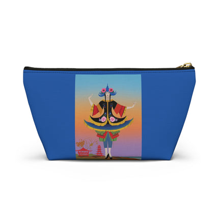 Kabuki Dancer at Twilight Cosmetic Bag – Elegant Performance & Vibrant Fantasy