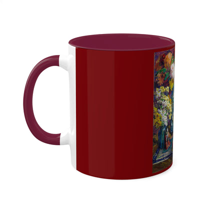 Fish, Fruits, and Flowers by Kathryn E. Cherry Colorful Mugs, 11oz