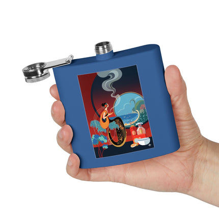 Golden Day Serenade Stainless Steel Flask – Elegant Harmony & Sunlit Grace