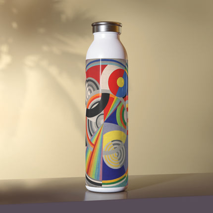 Rythme No. 1 by Robert Delaunay Slim Water Bottle