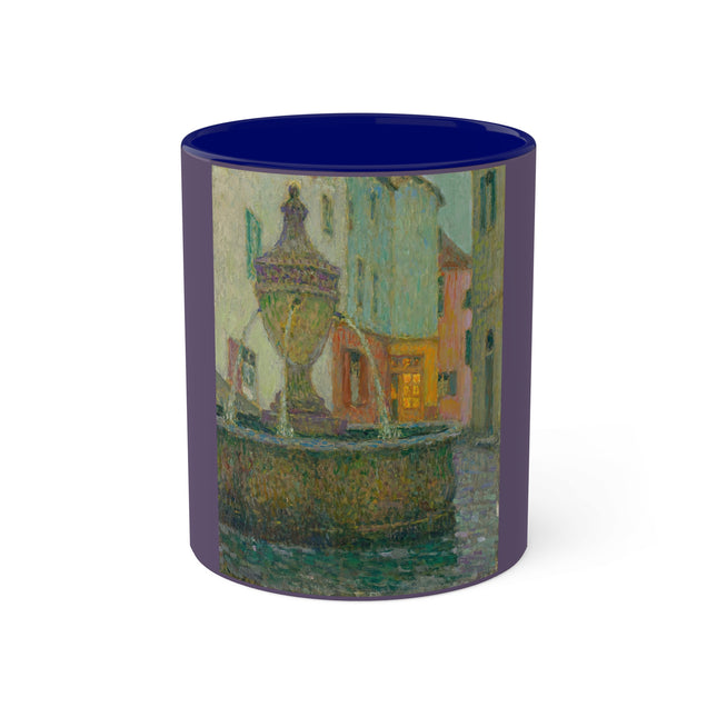 La Fontaine, Saint-Paul De Vence by Henri Le Sidaner Colorful Mug