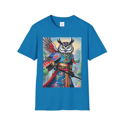 Cyberpunk Samurai Owl Softstyle T-Shirt