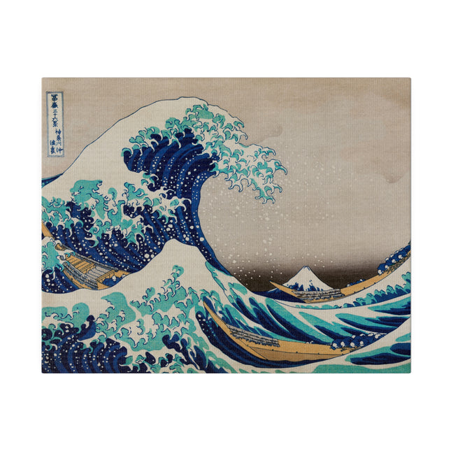 The Great Wave off Kanagawa by Katsushika Hokusai Matte Canvas, Stretched, 0.75"
