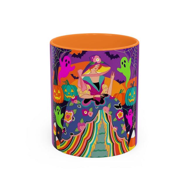 🌈👻 The Rainbow Ghost Masquerade Colorful Mug – Colorful Halloween Charm