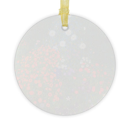 Cottage Garden by Gustav Klimt Glass Ornament