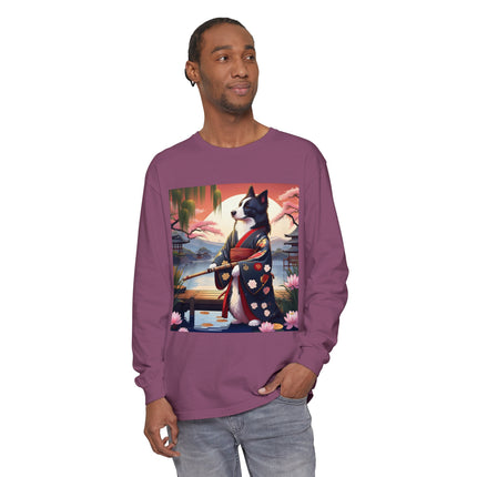 Border Collie Warrior Long Sleeve T-Shirt