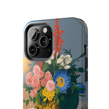 🌺🐦 The Garden Of Golden Birds Phone Case – Art Deco Floral Elegance