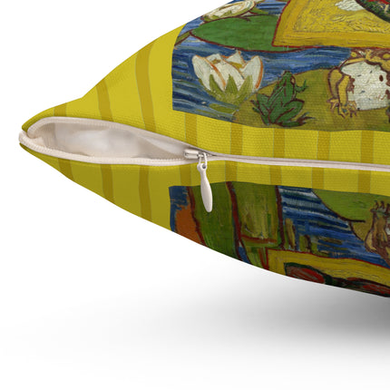 Courtesan (after Eisen) by Vincent Van Gogh Spun Polyester Square Pillow