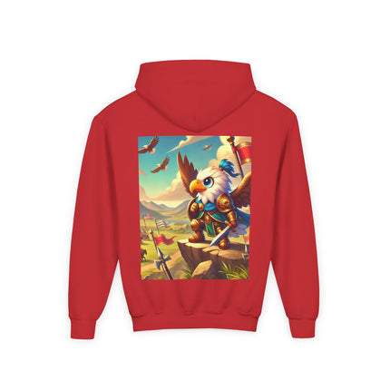 Watchful Guardian Youth Hooded Sweatshirt – Strength, Vision & Heroic Adventure