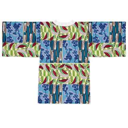 Floral Pattern by Emile-Alain Séguy Long Sleeve Kimono Robe (AOP)