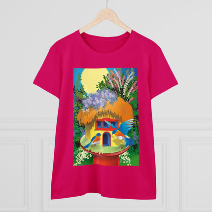 Birdhouse Haven Women's Midweight Cotton Tee