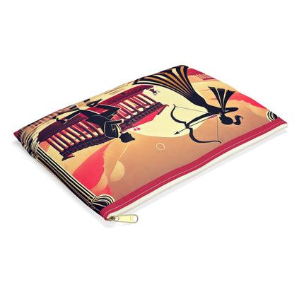 Art Deco Valentine's Romance Accessory Pouch