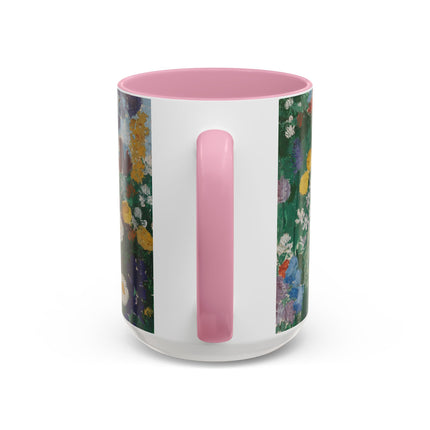 Flowers on the Mountain by August Babberger Colorful Mugs (11oz, 15oz)