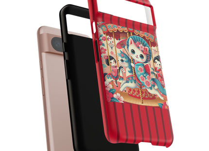 Geisha Kitten's Enchanted Carousel Phone Cases