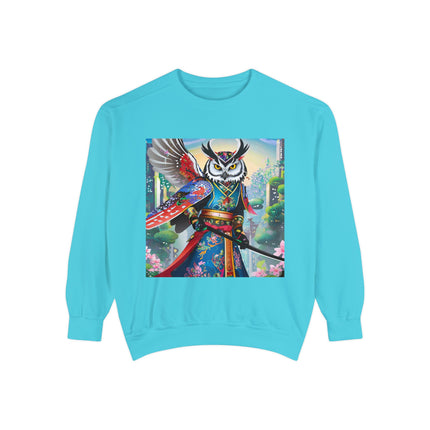 Cyberpunk Samurai Owl Sweatshirt