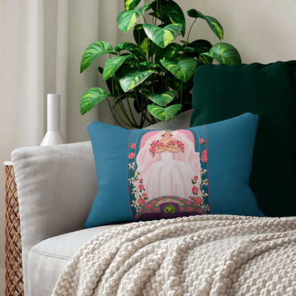 August & Peridot (from the Gem Series) by Sofia Chiostri Spun Polyester Lumbar Pillow