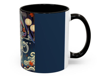 Skeleton Kabuki Performer Colorful Mugs (11oz, 15oz)