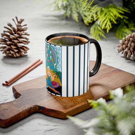 Art Deco Christmas Elegance Colorful Mugs (11oz, 15oz)