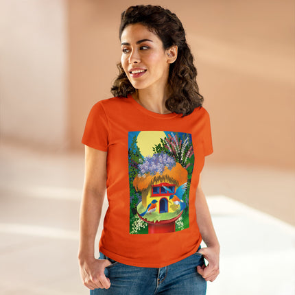 Birdhouse Haven Women's Midweight Cotton Tee