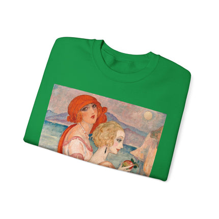 Sur la Route d'Anacapri by Gerda Wegener Heavy Blend™ Crewneck Sweatshirt