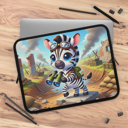 The Zebra Lookout Laptop Sleeve – Adventure, Curiosity & Explorer Spirit