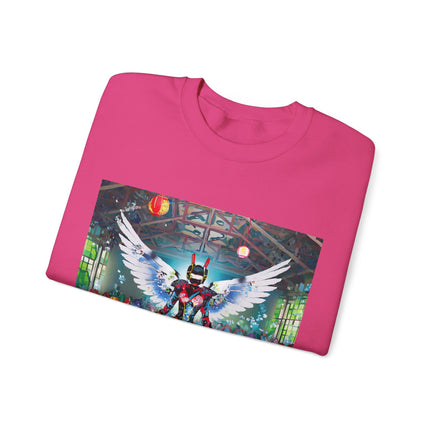 Samurai Robot Angels Unisex Heavy Blend™ Crewneck Sweatshirt