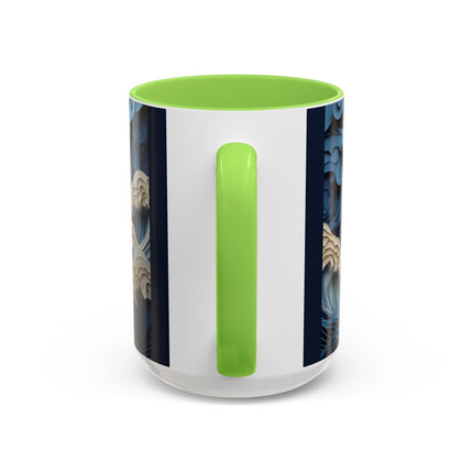 Dramatic Ocean with Crashing Waves Colorful Mugs (11oz, 15oz)