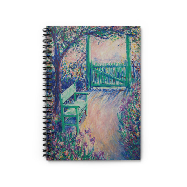 The Artist’s Garden by Theodore Earl Butler Spiral Notebook - Ruled Line