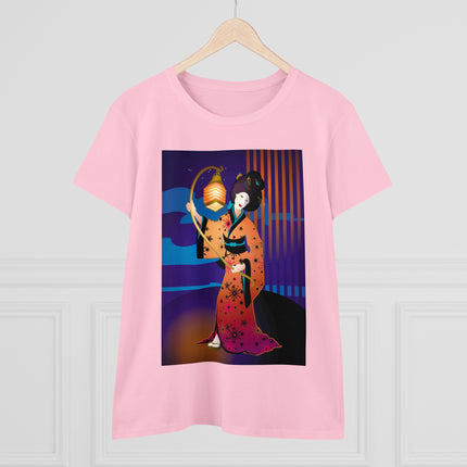The Enchanting Geisha Women's Midweight Cotton Tee