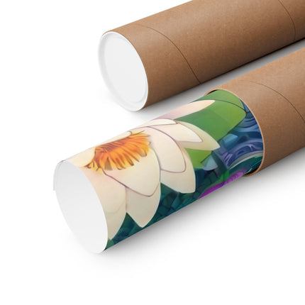🐉🪷 Fairy of the Koi Pond Matte Vertical Poster – Tranquil Magic & Dragon Grace