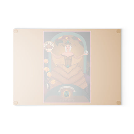 June & Pearl, Alexandrite Zodiac Glass Cutting Board