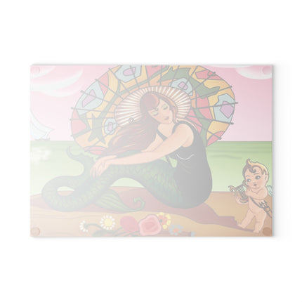 Siren Serenade Glass Cutting Board