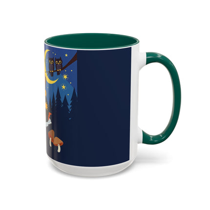 🎃🐈‍⬛ The Little Pumpkin Witch And Her Black Cat Colorful Mug – Whimsical Halloween Charm
